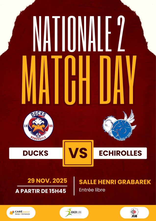 Nationale 2: Ducks vs Echirolles